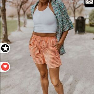 Orange Striped Boxer Shorts